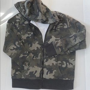 Camo Zip Up Hoodie